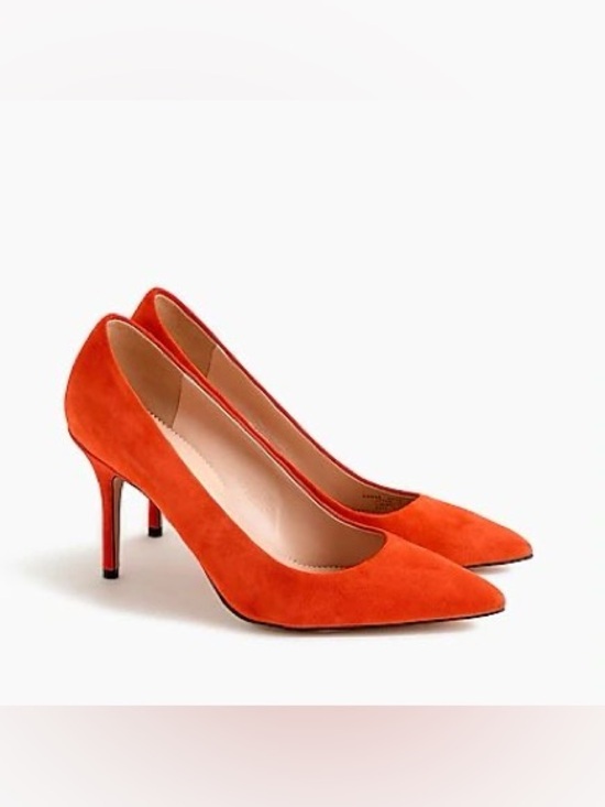J. Crew Shoes - J.Crew Elsie Suede Pumps in Bright Cerise - EUC